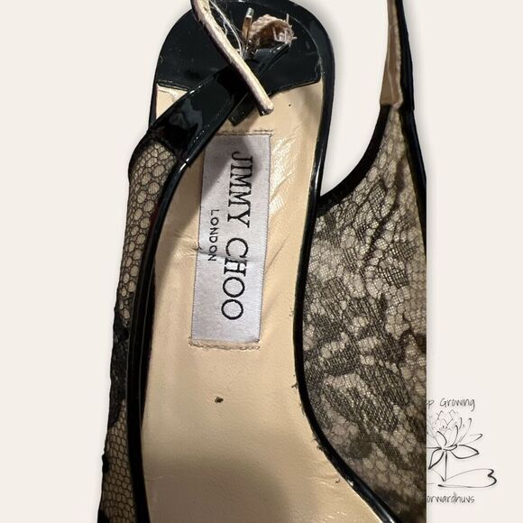 Jimmy Choo London Stiletto Peep Toe Heels Size 39 - Picture 4 of 10